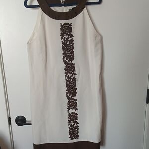 Jessica Howard Brown and White Floral Dress